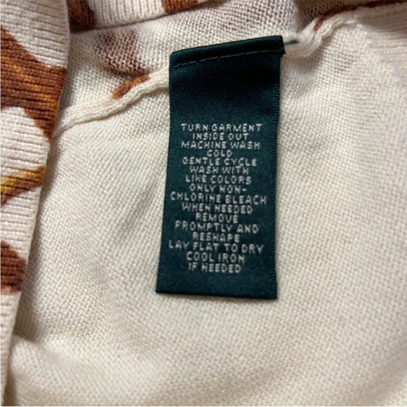 Lauren Ralph Lauren Horse Bit Equestrian Cotton Turtleneck Sweater NWT- Sz M - Picture 5 of 12